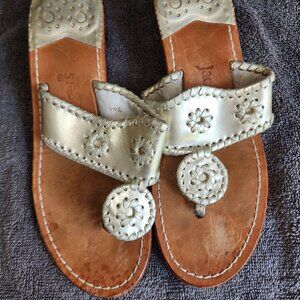 Jack Rogers Stacked Wood Wedge Sandals